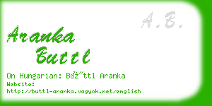 aranka buttl business card